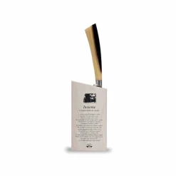 Coltello Spelucchino Dritto con Ceppo, Berti in Esclusiva per Viadurini - Ovaro