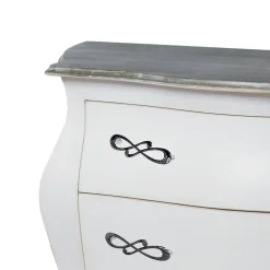 Comò Bombato con 3 Cassetti in Diverse Finiture Made in Italy - Gamad