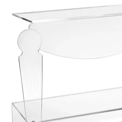 Comodino Artigianale in Plexiglass Trasparente Design Classico - Salino