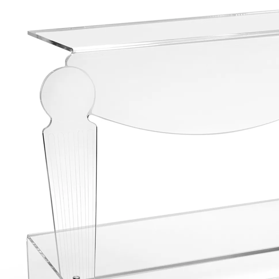 Comodino Artigianale in Plexiglass Trasparente Design Classico - Salino