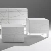 Comodino con 1 Cassetto in Agglomerato Ligneo Verniciato - Leone