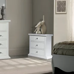 Comodino con Struttura in Particelle di Legno Impiallacciato Made in Italy - Thor
