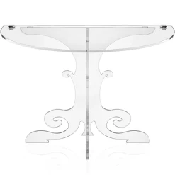 Comodino design classico, in cristallo acrilico e PMMA Tiana