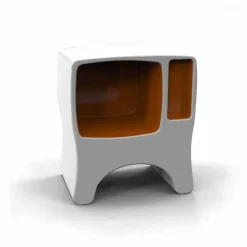 Comodino Design in Solid Surface Catodico Made in Italy