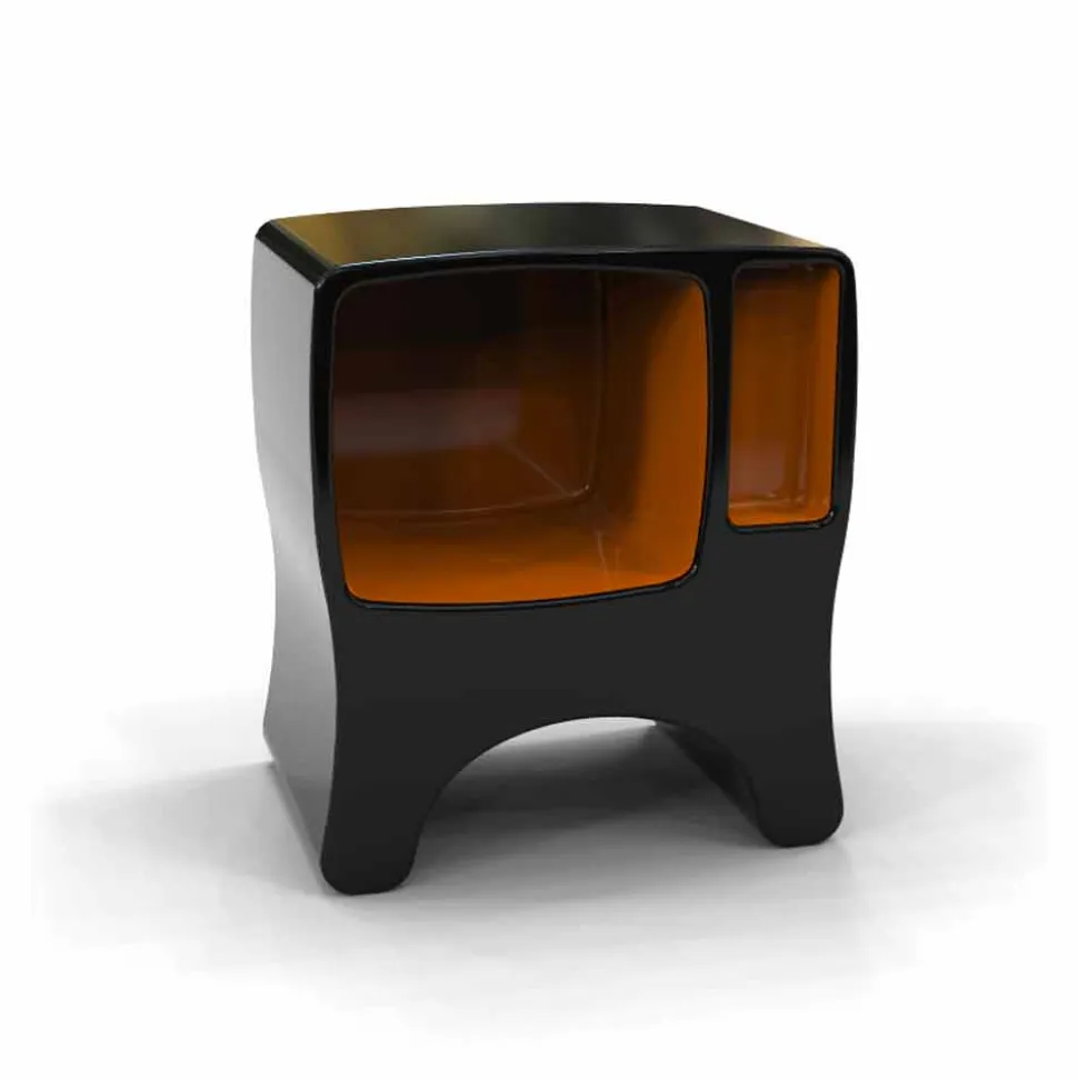 Comodino Design in Solid Surface Catodico Made in Italy