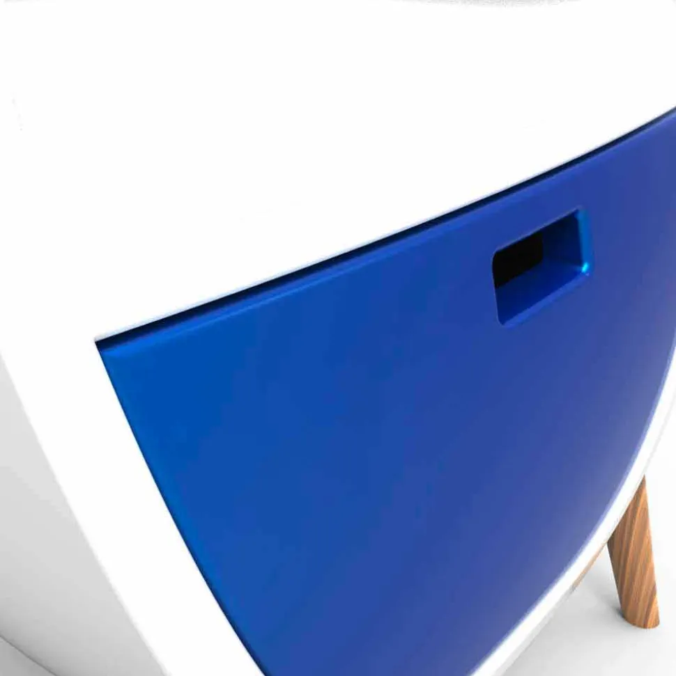 Comodino Moderno Design Gauche Made in Italy