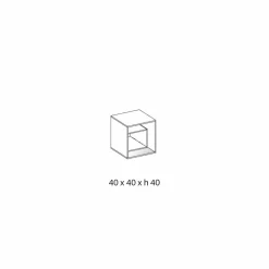 Comodino Tavolino in Vetro Fumè con Cassetto in Cuoio 2 Dimensioni - Linzy