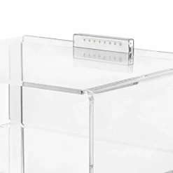 Comodino trasparente con luce LED illuminabile al tocco Adelia