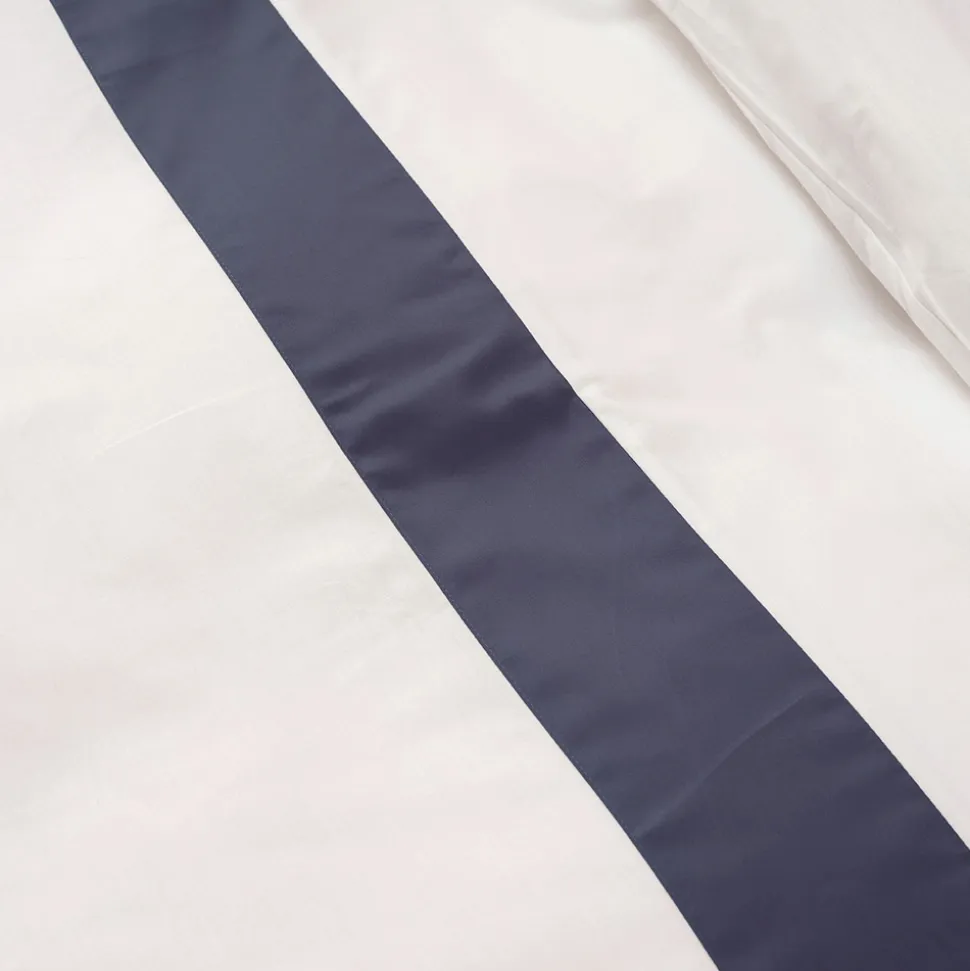 Completo Copripiumino King Size in 100% Cotone e 10% Raso di Cotone - Dettaglio