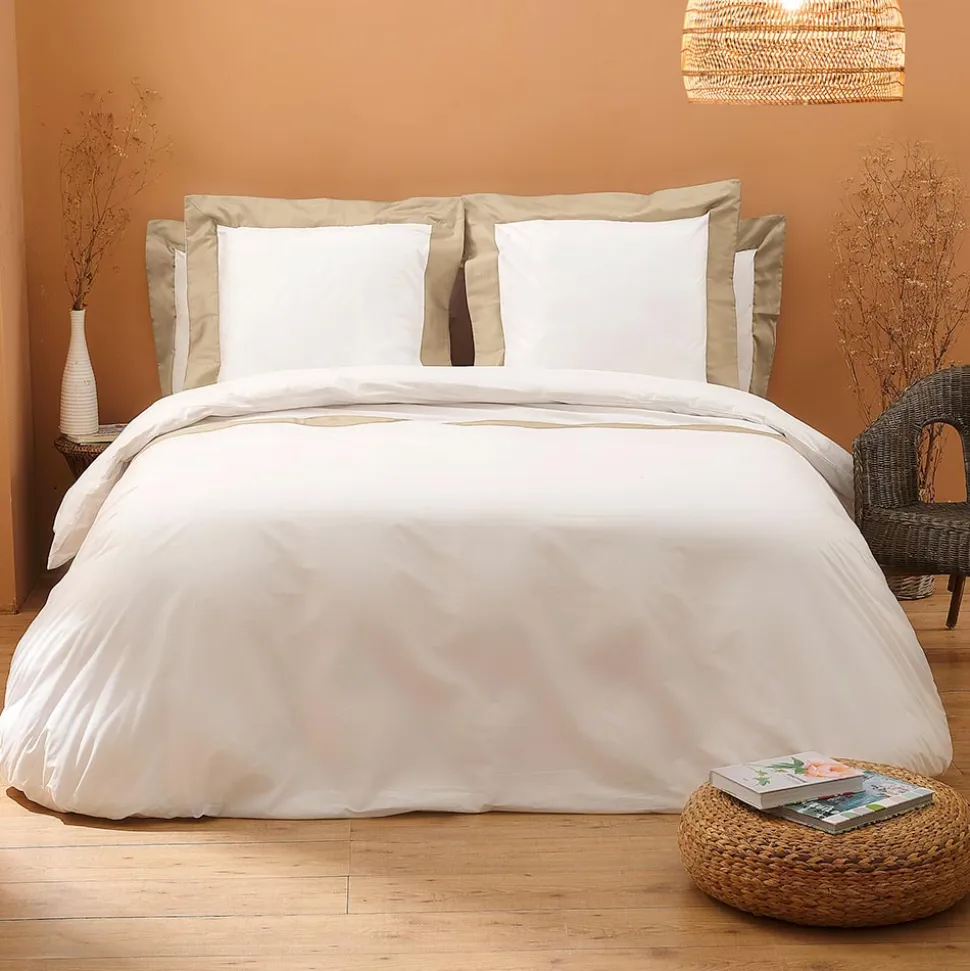 Completo Copripiumino King Size in 100% Cotone e 10% Raso di Cotone - Dettaglio