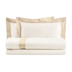 Completo Copripiumino King Size in 100% Cotone e 10% Raso di Cotone - Dettaglio