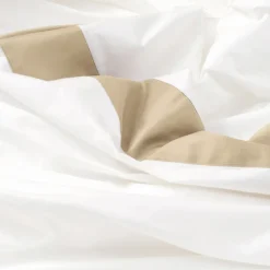 Completo Letto King Size in 100% Cotone e 10% Raso di Cotone - Dettaglio