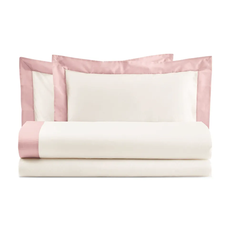 Completo Letto Matrimoniale in 100% Cotone e 10% Raso di Cotone - Dettaglio