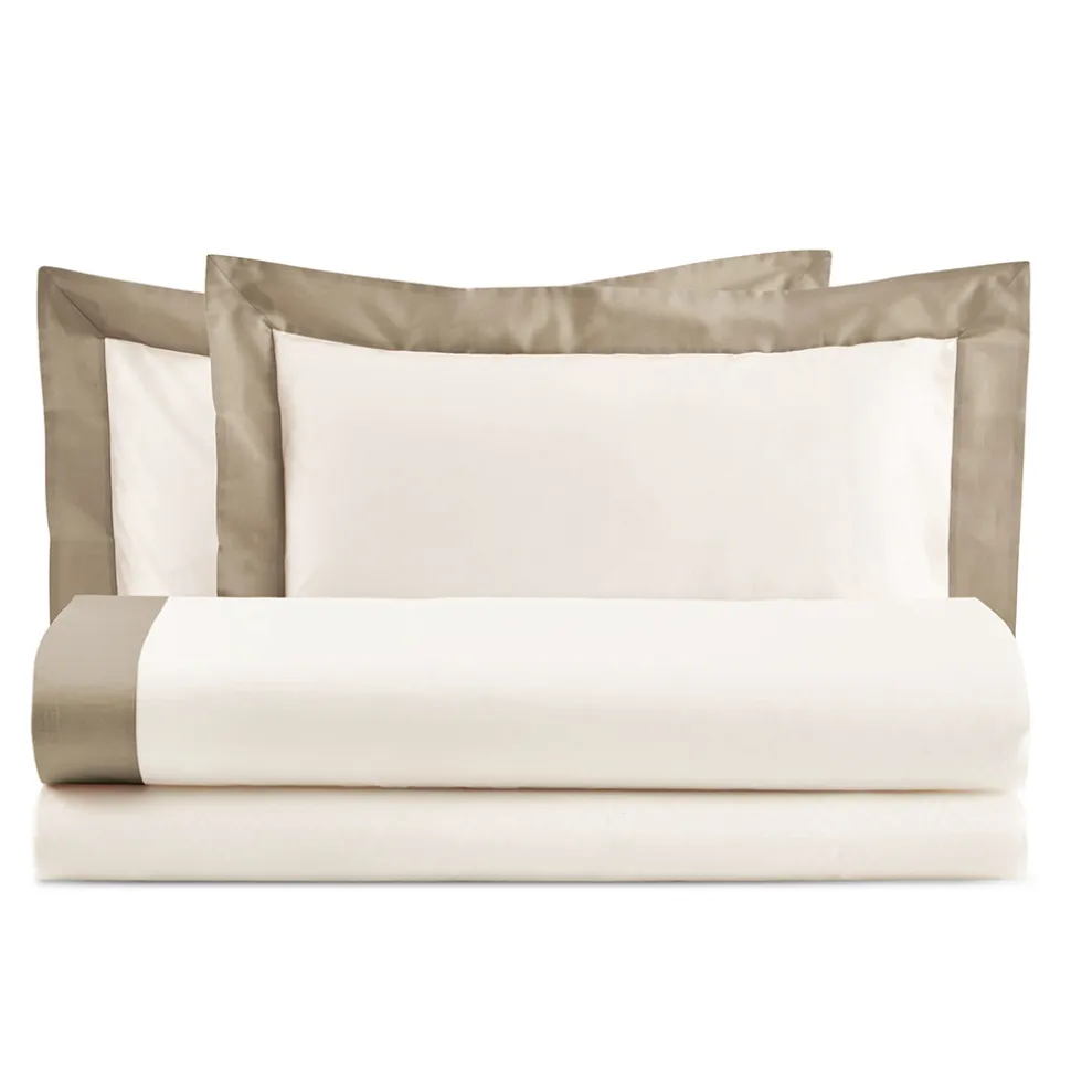 Completo Letto Matrimoniale in 100% Cotone e 10% Raso di Cotone - Dettaglio