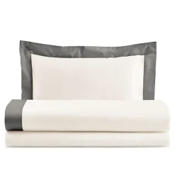 Completo Letto Una Piazza e Mezzo in 100% Cotone e 10% Raso di Cotone - Dettaglio