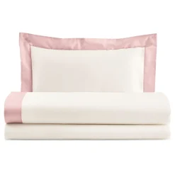 Completo Letto Una Piazza e Mezzo in 100% Cotone e 10% Raso di Cotone - Dettaglio