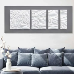 Composizione a Parete Astratta Design Moderno in Ceramica Made in Italy - Verno