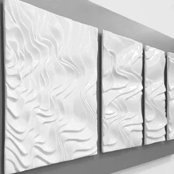 Composizione a Parete Astratta Design Moderno in Ceramica Made in Italy - Verno