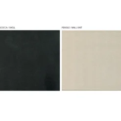 Composizione a Parete Moderna da Soggiorno in MDF Made in Italy - Linn
