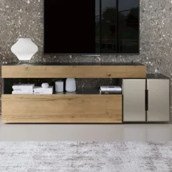 Composizione a Parete Moderna di Design in MDF Made in Italy - Kristin