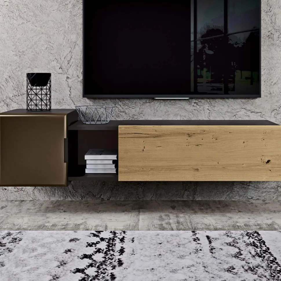Composizione a Parete per la Zona Living di Design Moderno Made in Italy - Margit