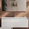 Composizione Bagno Completa di Lavabo, Base Antigraffio e Specchio Made in Italy - Dream