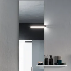 Composizione Bagno Completa di Specchio, Lavabo in Ceramica Made in Italy - Palom