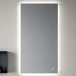 Composizione Bagno Composta da Mensola con Lavabo, Pensili e Specchio - Velaria