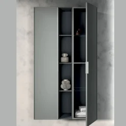 Composizione Bagno Comprensiva di 1 Base con 1 Cassetto, Lavabo e 2 Colonne - Orione