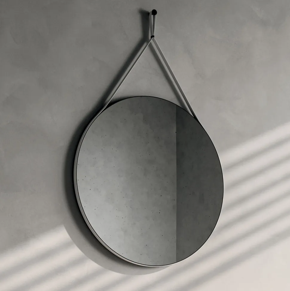 Composizione Bagno Comprensiva di Base con Ruote, Lavabo e Specchio - Titan