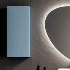 Composizione Bagno con 2 Basi con 1 Cassetto Ciascuna e Specchio - Titan