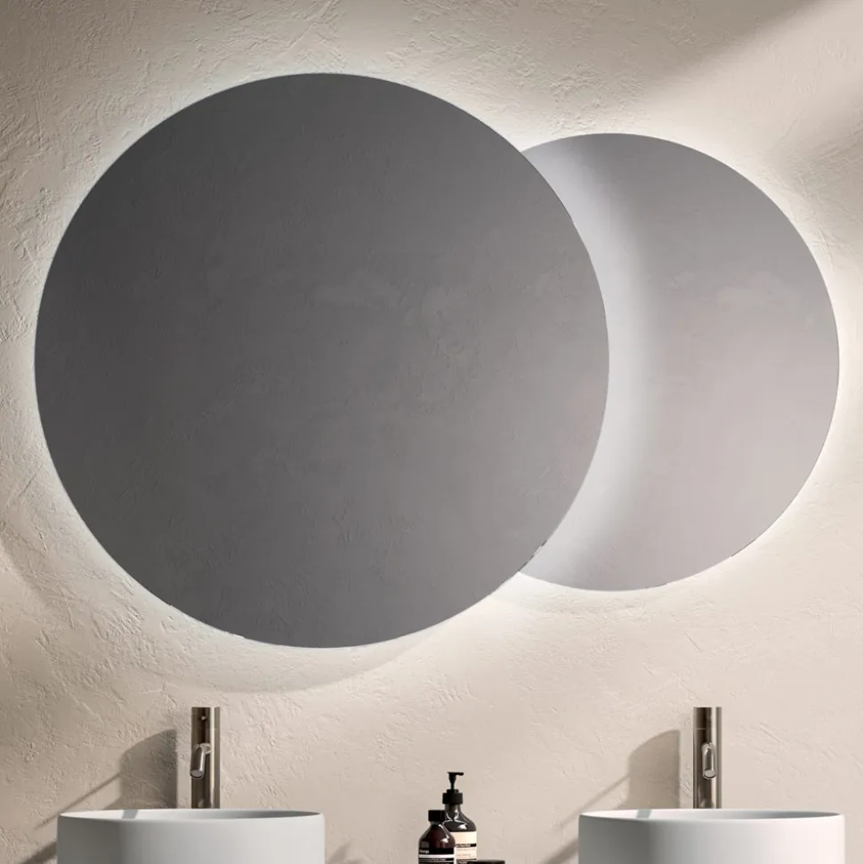 Composizione Bagno con 4 Cassetti in Rovere Rio, Specchio e Lavabo - Velaria