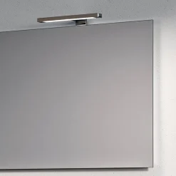 Composizione Bagno con 1 Cassetto Bianco, Specchio e Mensola Hpl Marquina - Velaria