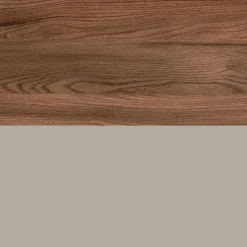 Composizione Bagno con 1 Cassetto, 2 Mensole in Quercia, Lavabo e Specchio - Titan