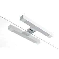 Composizione Bagno con 4 Cassetti, 2 Lavabi in Ceramica e Specchio - Titan