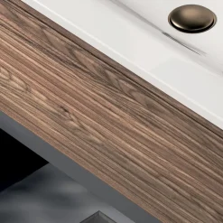 Composizione Bagno con 2 Cassetti, 2 Vani a Giorno e Lavabo - Elios