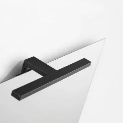 Composizione Bagno con 2 Cassetti, Lavabo in Vetro Grigio e Specchio - Elios