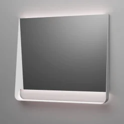 Composizione Bagno con 2 Cassetti, Lavabo Bianco, Specchio e Pensili - Elios