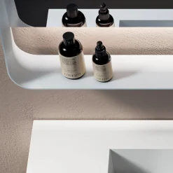 Composizione Bagno con 2 Cassetti, Lavabo Bianco, Specchio e Pensili - Elios