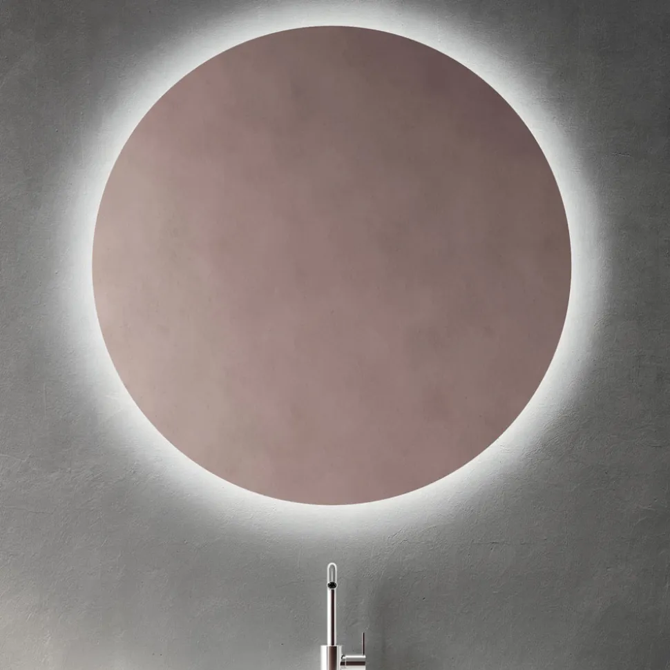 Composizione Bagno con Cassetto Rosa Cipria e Lavabo Calacatta - Elios