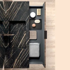 Composizione Bagno con Lavabo in Gres Noir Desir - Orione