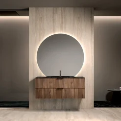 Composizione Bagno con Lavabo in Gres Noir Desir - Orione