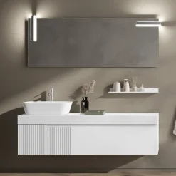 Composizione Bagno con Specchio e Mensola Made in Italy - Erebo