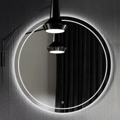 Composizione Bagno con Specchio, Base e Lavabo in Resina Made in Italy - Kilos