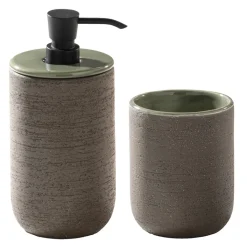 Composizione Bagno Inclusa di Accessori e Mobile a Terra in Teak - Georges