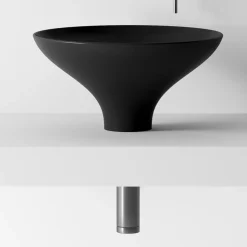 Composizione Bagno Lavabo in Ceramica e Specchio Made in Italy - Hoscar