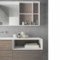 Composizione d’Arredo Bagno, Design Moderno e Sospeso Made in Italy - Callisi8