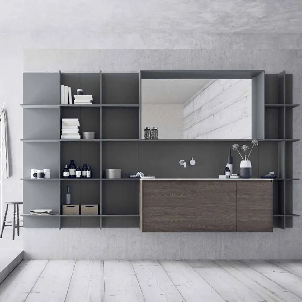 Composizione d’Arredo Bagno Sospesa e Moderna, Mobili di Design - Callisi12