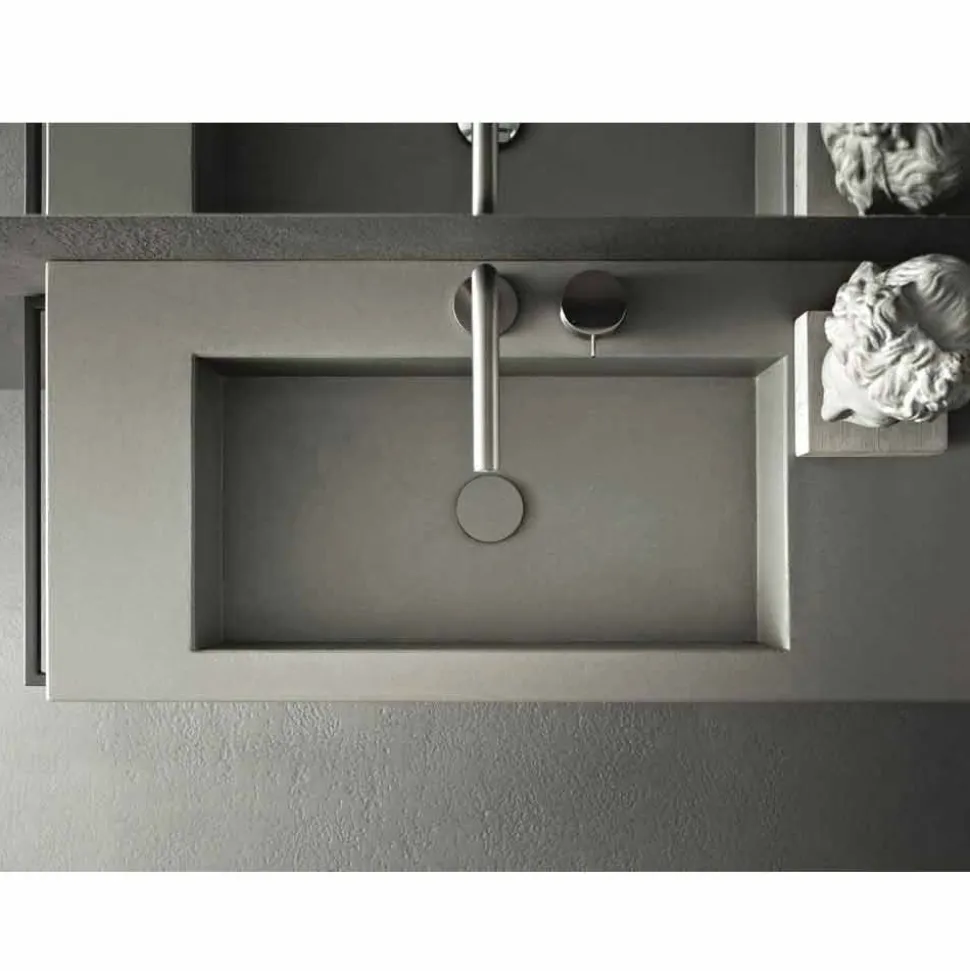 Composizione di Mobili Artigianali per Bagno di Design Moderno a Terra - Farart3