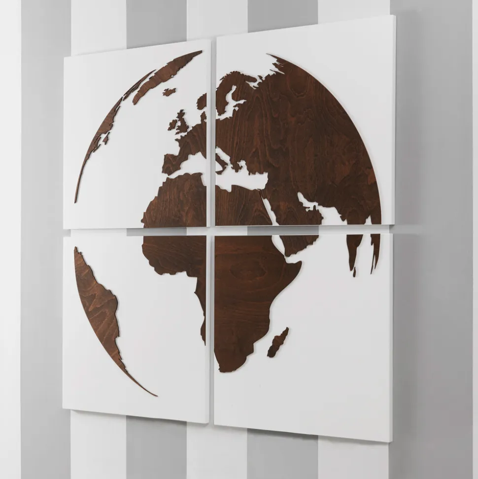 Composizione di 4 Pannelli che Raffigurano il Mondo Made in Italy - Ciro
